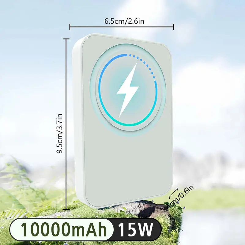 5000/10000Mah Magnetic Power Bank, Wireless Portable Charger, Fast Charging Magsafe Battery Pack for Iphone 16/15/14/13/12/Plus/Pro Max, Compact Device
