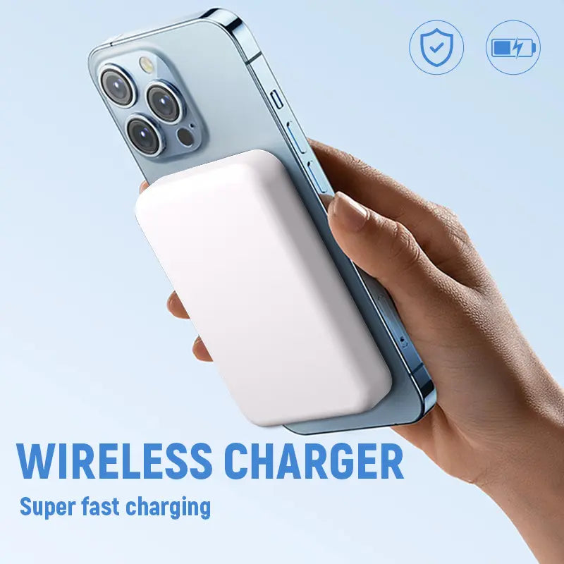 5000/10000Mah Magnetic Power Bank, Wireless Portable Charger, Fast Charging Magsafe Battery Pack for Iphone 16/15/14/13/12/Plus/Pro Max, Compact Device