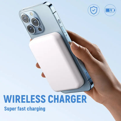 5000/10000Mah Magnetic Power Bank, Wireless Portable Charger, Fast Charging Magsafe Battery Pack for Iphone 16/15/14/13/12/Plus/Pro Max, Compact Device