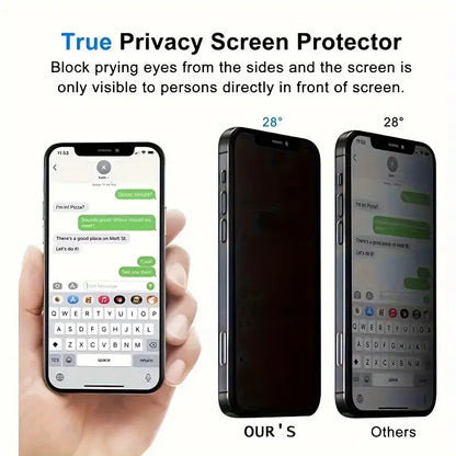8IN1 Privacy Screen Protectors for Iphone 17 16 Pro Max 15 14 13 Pro Max plus 16E Air Value Pack 5 Anti-Peeping Tempered Glass 3 Camera Lens Protectors 9H Hardness HD Clarity