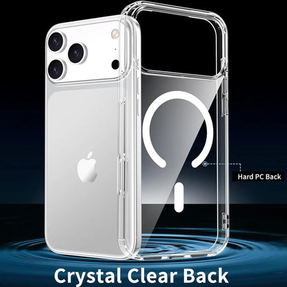 Iphone 17 Pro Max Clear Case with Magnetic Privacy Screen Protector - Shockproof Slim Design Compatible with MagSafe